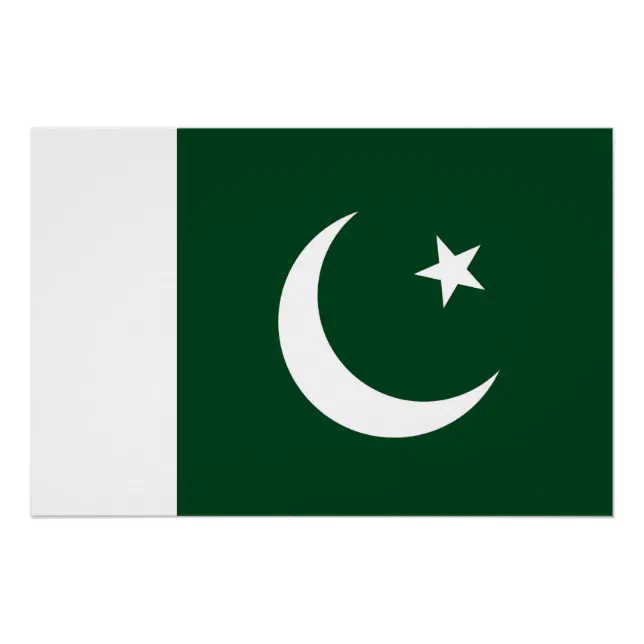 Pakistan R 644 Patriotic poster with Flag of Pakistan | Zazzle