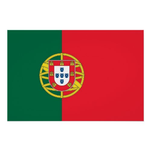 Patriotic poster with Flag of Portugal