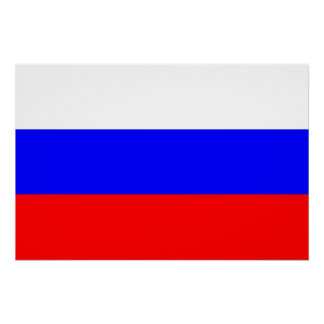 Patriotic poster with Flag of Russia