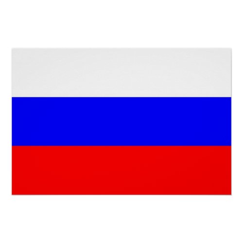 Patriotic poster with Flag of Russia