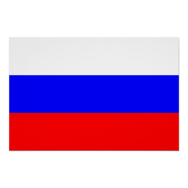 Patriotic poster with Flag of Russia (Front)