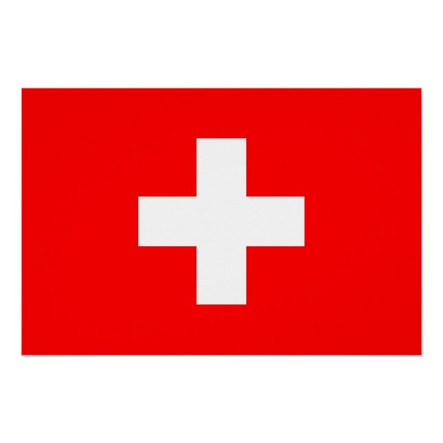 Patriotic poster with Flag of Switzerland (Front)