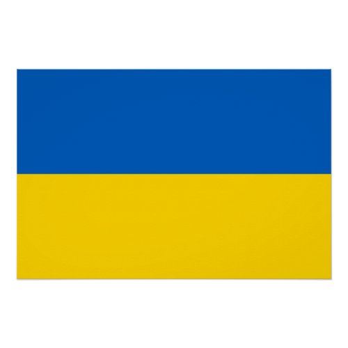 Patriotic poster with Flag of Ukraine