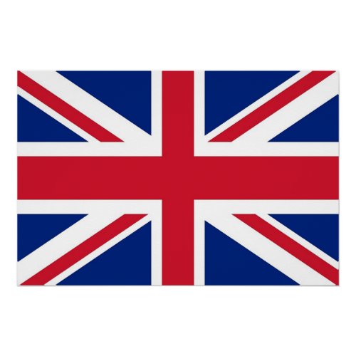 Patriotic poster with Flag of United Kingdom