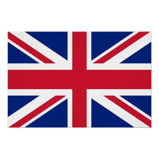Patriotic poster with Flag of United Kingdom (Front)