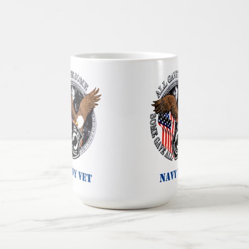 Patriotic POW_MIA Veteran Eagle Navy Vet Coffee Mug