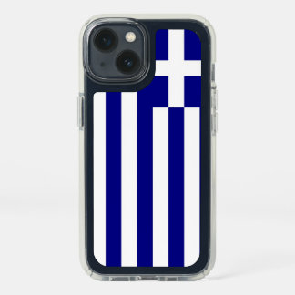Patriotic Presidio iPhone 13, Greece Flag Speck iPhone 13 Case