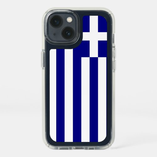 Patriotic Presidio iPhone 13 Greece Flag Speck iPhone 13 Case