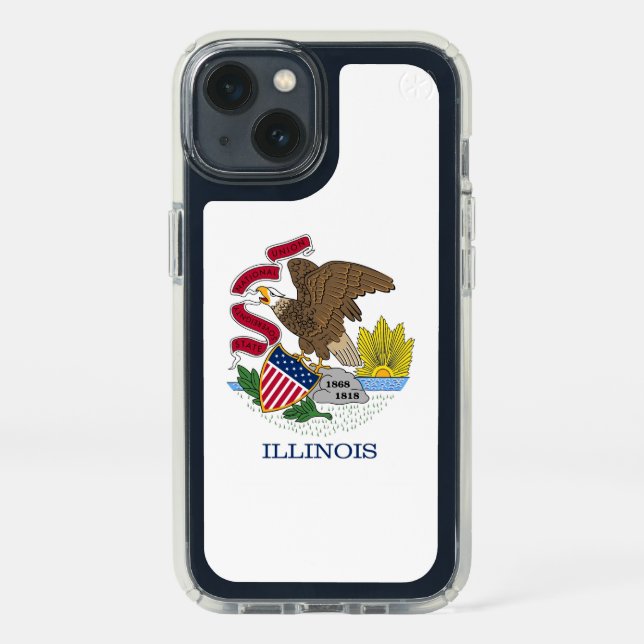 Patriotic Presidio iPhone 13, Illinois flag Speck iPhone 13 Case (Front)