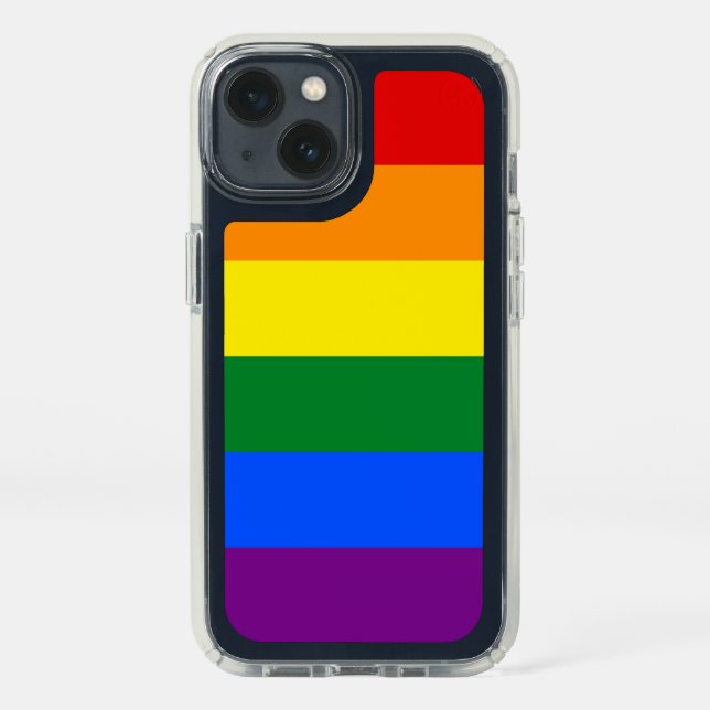 Patriotic Presidio iPhone 13, LGBT Rainbow flag Speck iPhone 13 Case (Front)
