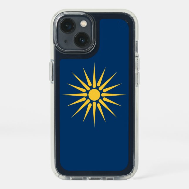 Patriotic Presidio iPhone 13, Macedonia Flag Speck iPhone 13 Case (Front)
