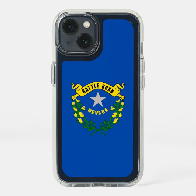 Patriotic Presidio iPhone 13,  Nevada Flag Speck iPhone 13 Case (Front)