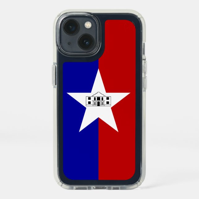 Patriotic Presidio iPhone 13, San Antonio Speck iP Speck iPhone 13 Case (Front)