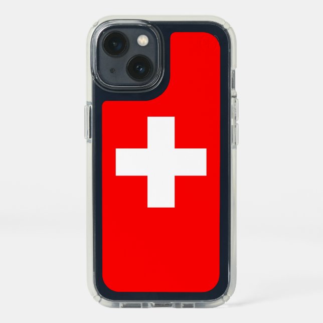 Patriotic Presidio iPhone 13, Switzerland flag Speck iPhone 13 Case (Front)