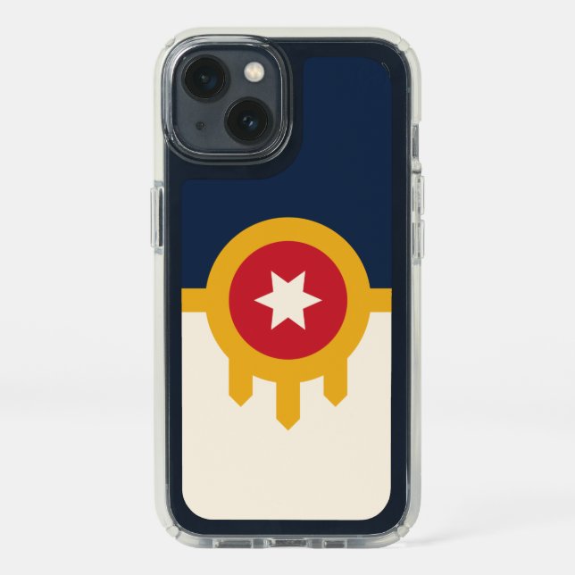 Patriotic Presidio iPhone 13, Tulsa Flag Speck iPhone 13 Case (Front)