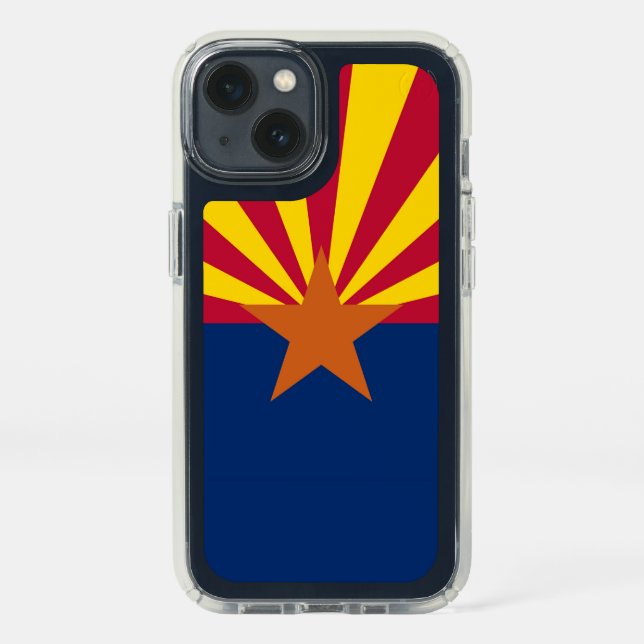 Patriotic Presidio iPhone 13 with flag of Arizona Speck iPhone 13 Case (Front)