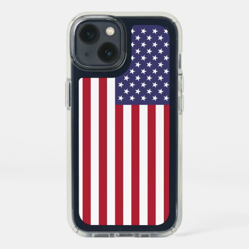 Patriotic Presidio iPhone 13 with flag of USA Speck iPhone 13 Case