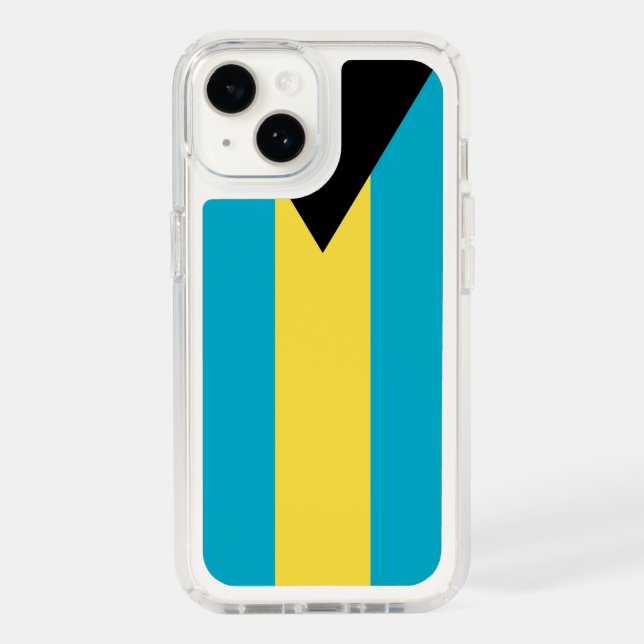 Patriotic Presidio iPhone 14, Bahamas flag Speck iPhone Case (Front)