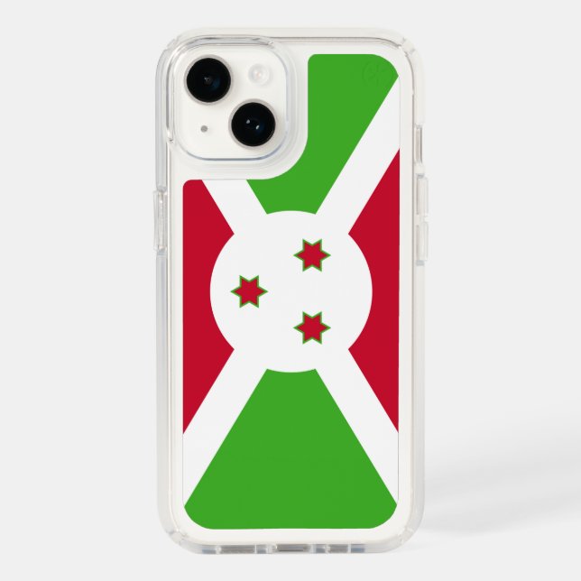 Patriotic Presidio iPhone 14, Burundi flag Speck iPhone Case (Front)
