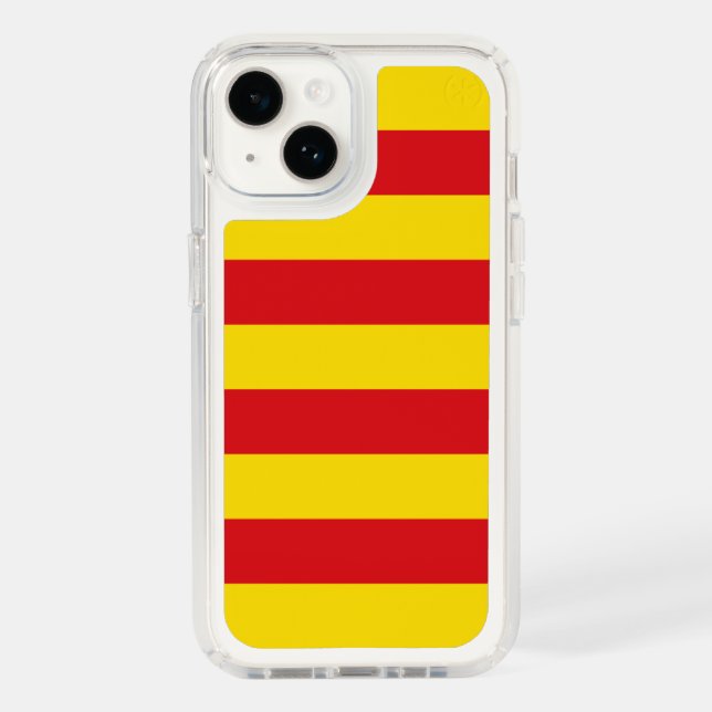 Patriotic Presidio iPhone 14, Catalonia Flag Speck iPhone Case (Front)