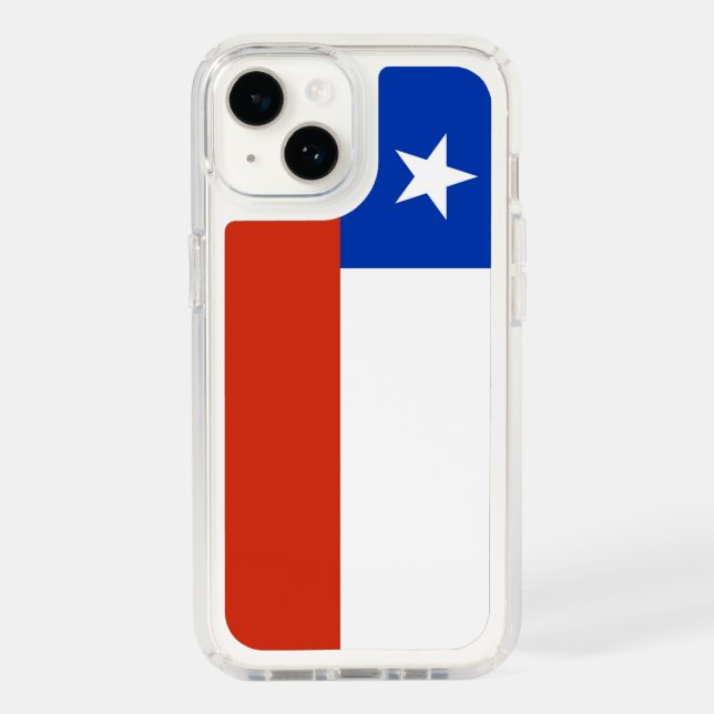 Patriotic Presidio iPhone 14, Chile Flag Speck iPhone Case (Front)