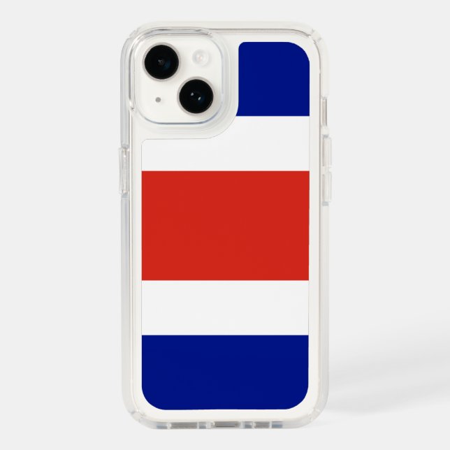 Patriotic Presidio iPhone 14, Costa Rica flag Speck iPhone Case (Front)