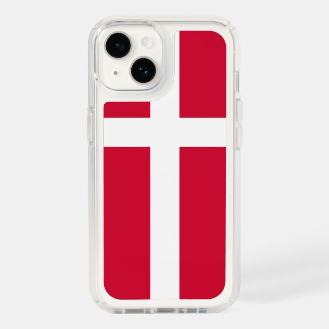 Patriotic Presidio iPhone 14, Denmark Flag Speck iPhone Case (Front)