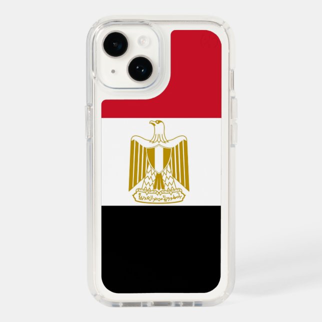 Patriotic Presidio iPhone 14,  Egypt Flag Speck iPhone Case (Front)
