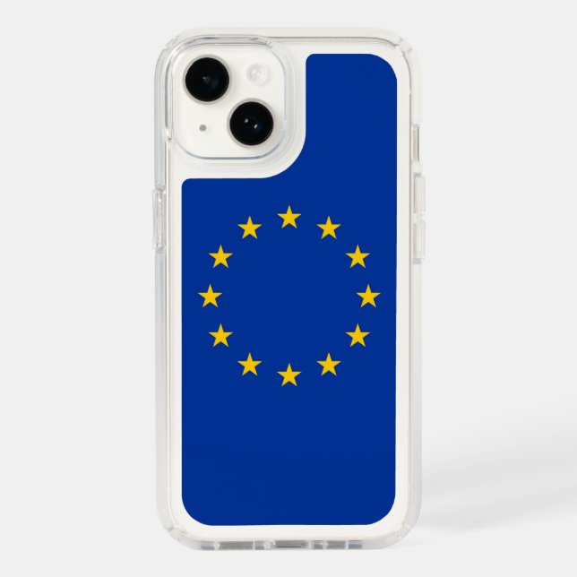 Patriotic Presidio iPhone 14, European Union Flag Speck iPhone Case (Front)