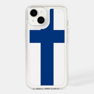 Patriotic Presidio iPhone 14, Finland Flag Speck iPhone 14 Case
