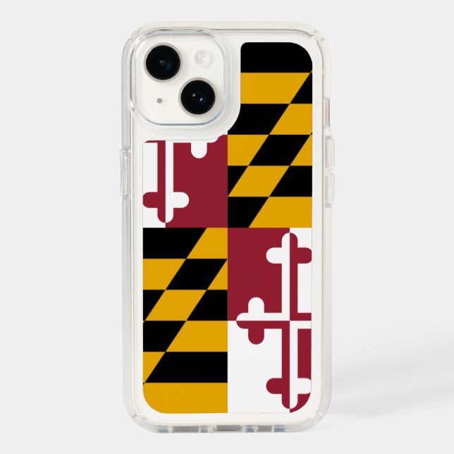 Patriotic Presidio iPhone 14, flag of Maryland Speck iPhone Case (Front)