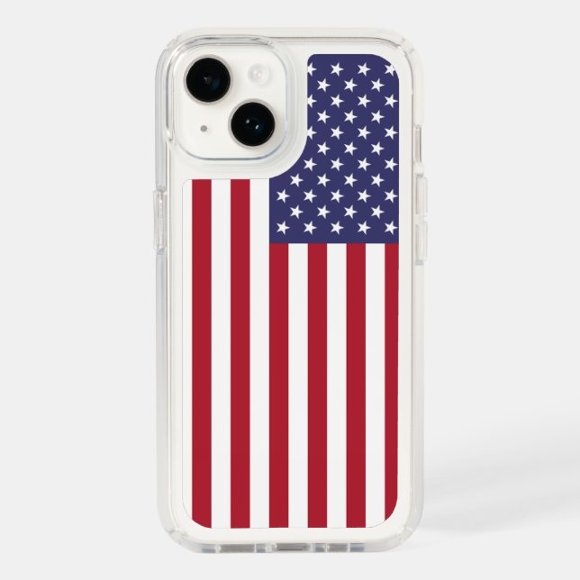 Patriotic Presidio iPhone 14 flag of USA Speck Case (Front)