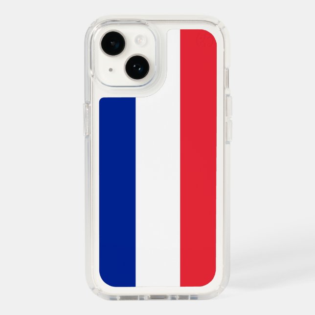 Patriotic Presidio iPhone 14, France Flag Speck iPhone Case (Front)