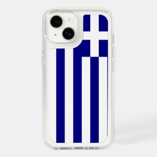 Patriotic Presidio iPhone 14, Greece Flag Speck iPhone 14 Case