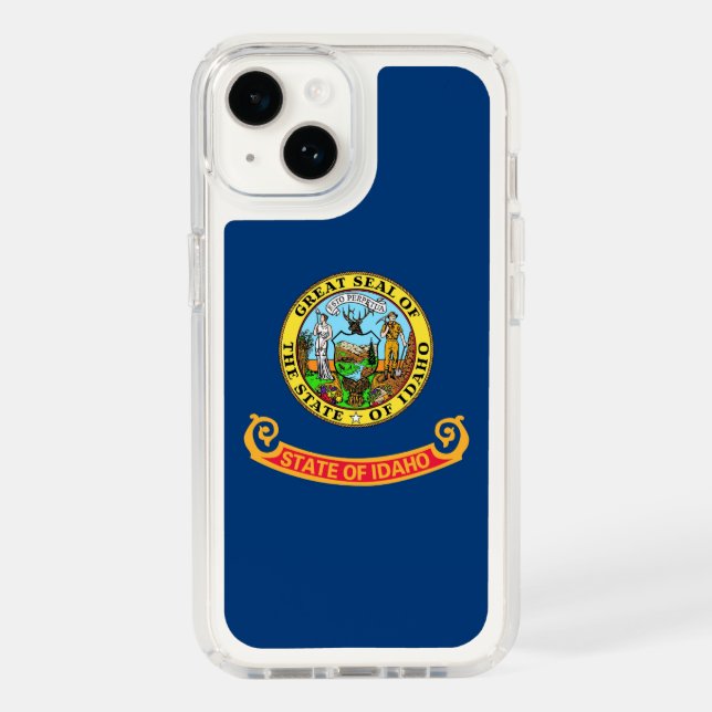 Patriotic Presidio iPhone 14, Idaho flag Speck iPhone Case (Front)