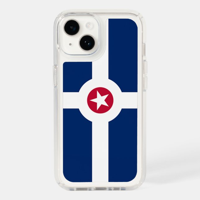 Patriotic Presidio iPhone 14, Indianapolis flag Speck iPhone Case (Front)