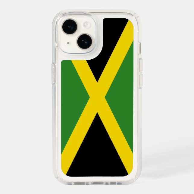 Patriotic Presidio iPhone 14, Jamaica flag Speck iPhone Case (Front)