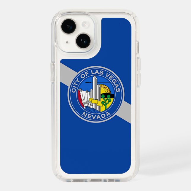 Patriotic Presidio iPhone 14, Las Vegas Flag Speck iPhone Case (Front)