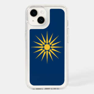 Patriotic Presidio iPhone 14, Macedonia Flag Speck iPhone 14 Case