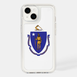 Patriotic Presidio iPhone 14, Massachusetts flag Speck iPhone 14 Case