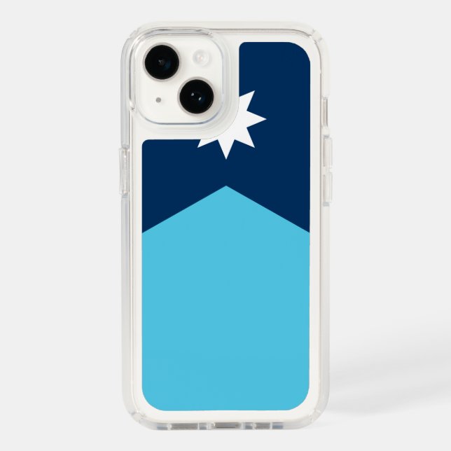 Patriotic Presidio iPhone 14, Minnesota Flag Speck iPhone Case (Front)