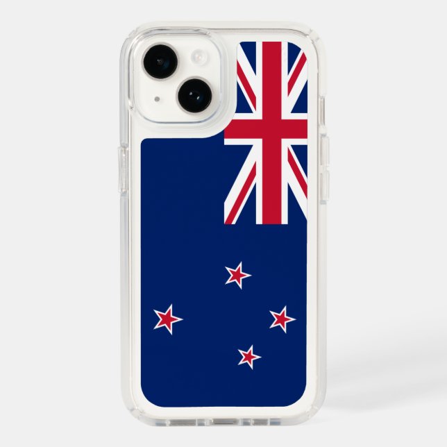Patriotic Presidio iPhone 14, New Zealand Flag Speck iPhone Case (Front)