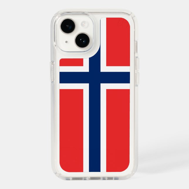 Patriotic Presidio iPhone 14, Norway flag Speck iPhone Case (Front)