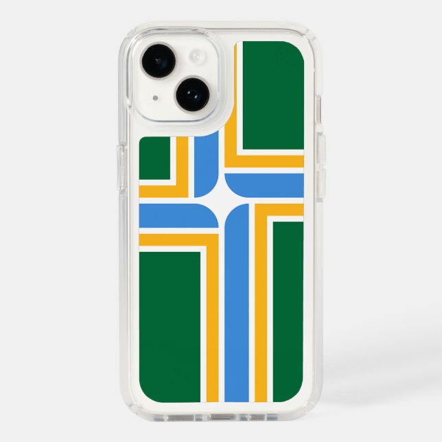 Patriotic Presidio iPhone 14, Portland flag Speck iPhone Case (Front)