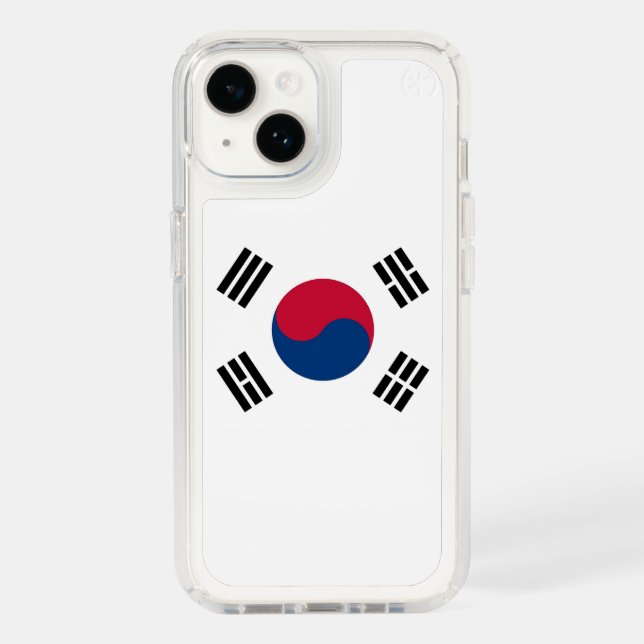 Patriotic Presidio iPhone 14, South Korea flag Speck iPhone Case (Front)