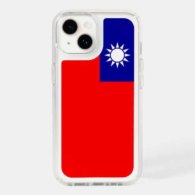 Patriotic Presidio iPhone 14, Taiwan flag Speck iPhone Case (Front)