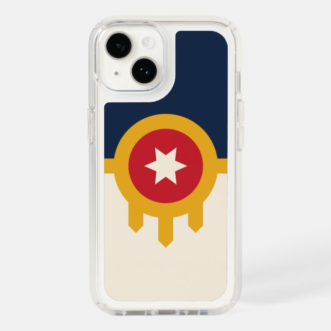 Patriotic Presidio iPhone 14, Tulsa, Oklahoma Flag Speck iPhone Case (Front)