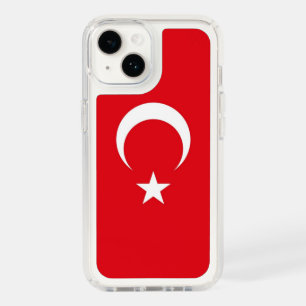 Patriotic Presidio iPhone 14, Turkey flag Speck iPhone 14 Case