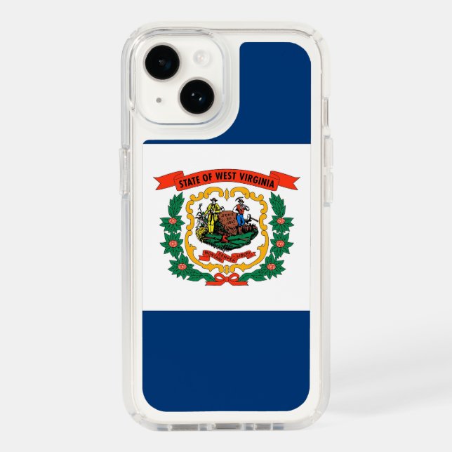 Patriotic Presidio iPhone 14, West Virginia flag Speck iPhone Case (Front)