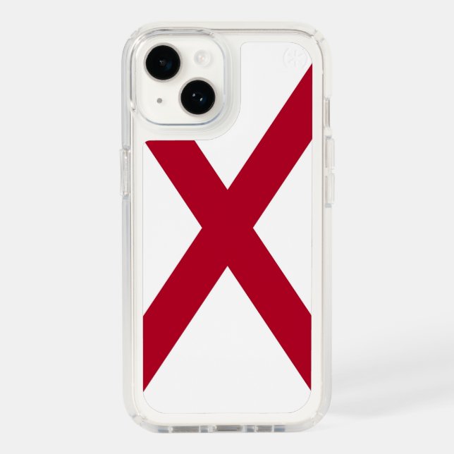Patriotic Presidio iPhone 14 with flag of Alabama Speck iPhone Case (Front)